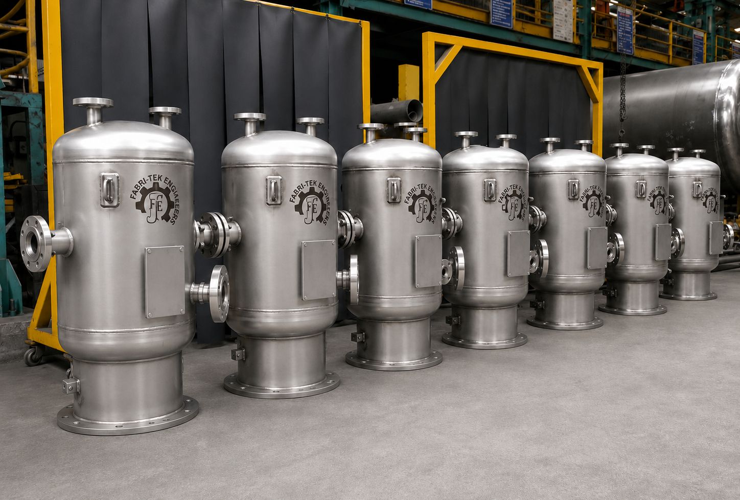 ASME air receiver tank manufactured by Fabri-Tek Engineers
