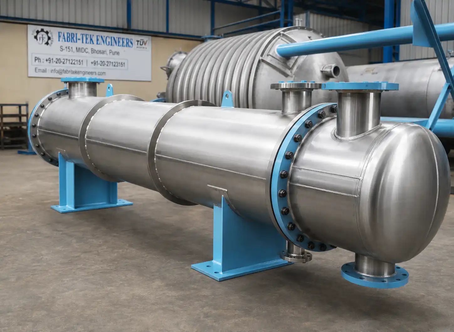 Condenser heat exchanger manufactured by Fabri-Tek Engineers
